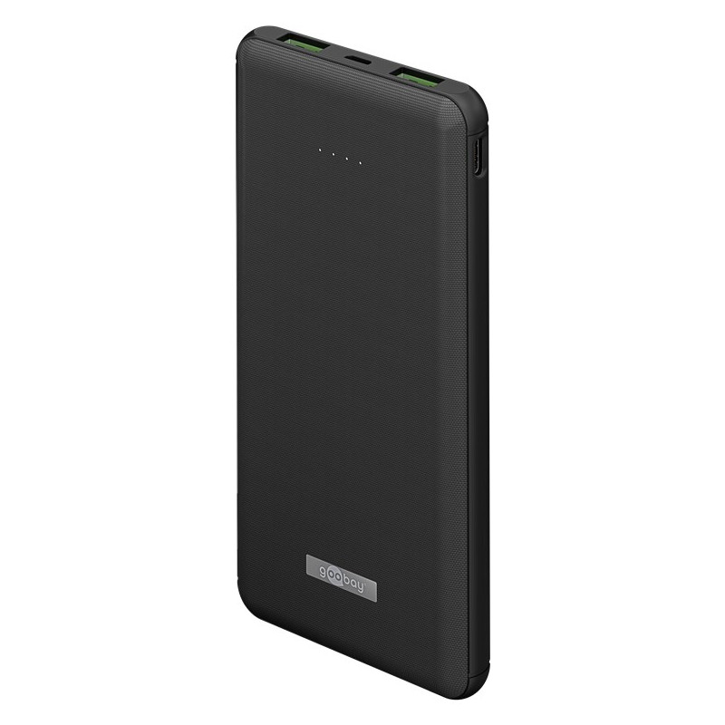 Portable Batteries - Hurtig opladning PowerBank 10.000mAh med QI, USB-C PD 18W, QC 3.0