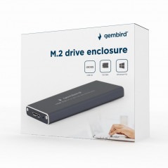 Cabinets for Hard drives - USB 3.0-kabinett för extern M.2 SSD