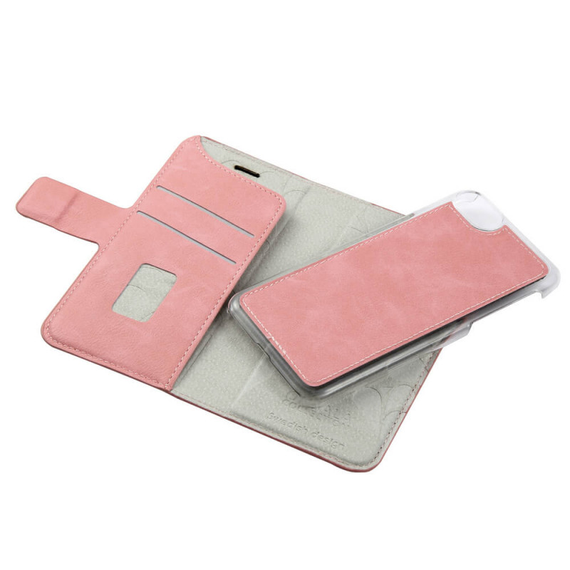 Covers - Onsala 2-i-1 magnetisk pungetui til iPhone 6/7/8/SE Dusty Pink