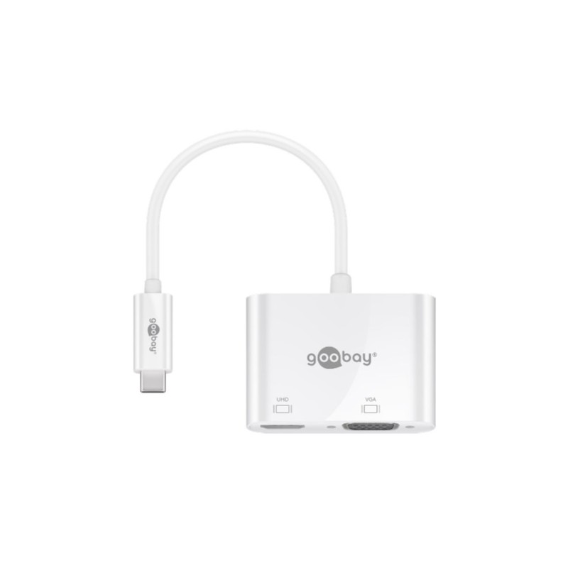 Screen Cables & Screen Adapters - USB-C Multiport-adapter för två skärmar HDMI & VGA