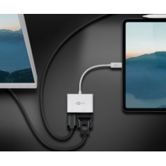 Screen Cables & Screen Adapters - USB-C Multiport-adapter för två skärmar HDMI & VGA