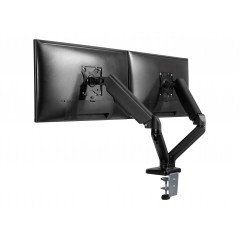 VESA mount for monitor - Monitorarm och väggfäste med gasfjäder för två skärmar 17-32" (45 cm längd)