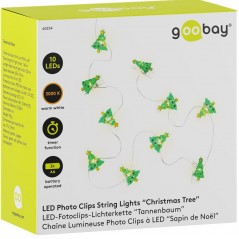 Ljusslingor - Goobay LED ljusslinga med julgranar 140cm med 10st LED