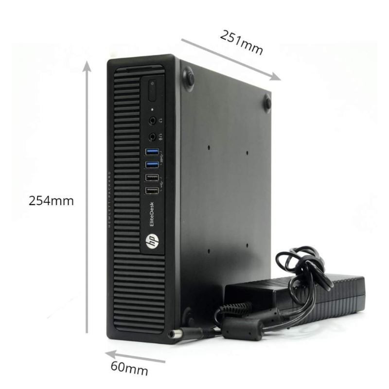 Used desktop computer - HP EliteDesk 800 G1 USDT i5 8GB 128GB SSD (beg med defekt VGA)