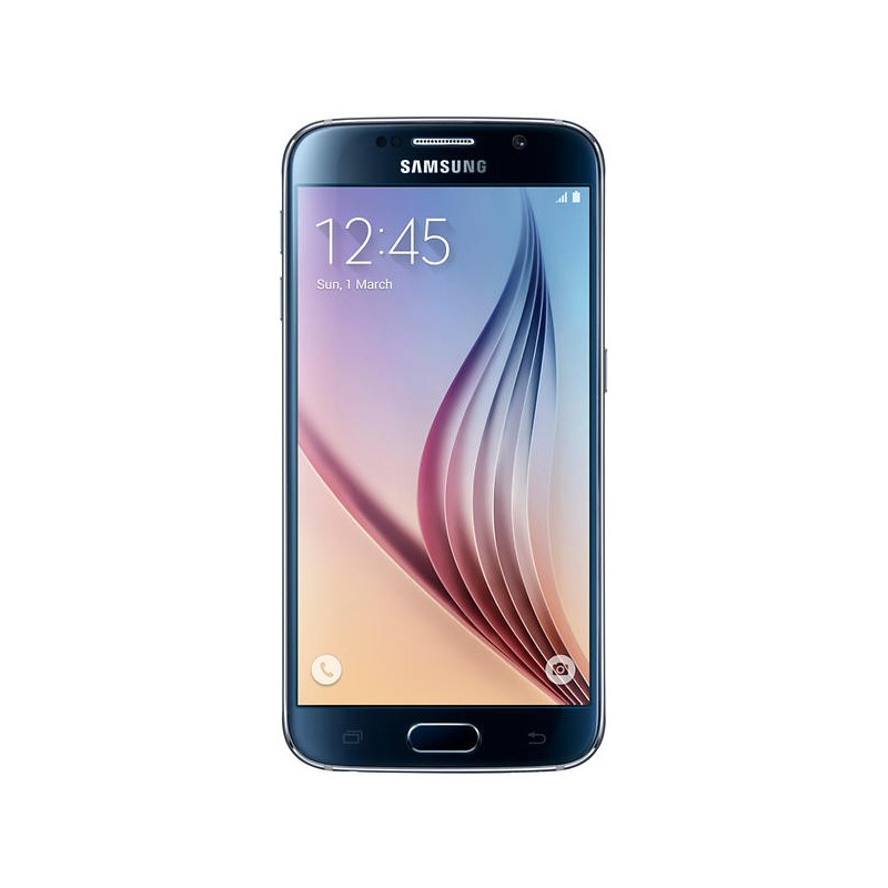 Samsung Galaxy - Samsung Galaxy S6 32GB Black Sapphire (beg med glaskross baksida)