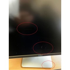 Used computer monitors - Dell UltraSharp U2715H 27" QHD LED-skärm med IPS-panel (beg med repa - se bild)