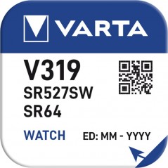 Varta Knappcellsbatteri, Silveroxid SR64/SR527SW/V319 (SILVER Coin) (1.55V 16mAh)