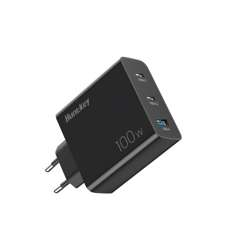 USB-C Chargers - HuntKey 100W USB-C Universal GaN datorladdare