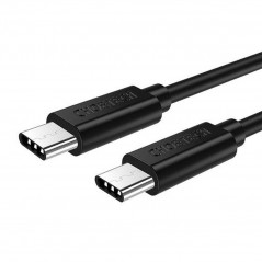 USB-C cable - 2 meter USB-C till USB-C kabel (USB 2) 100W svart