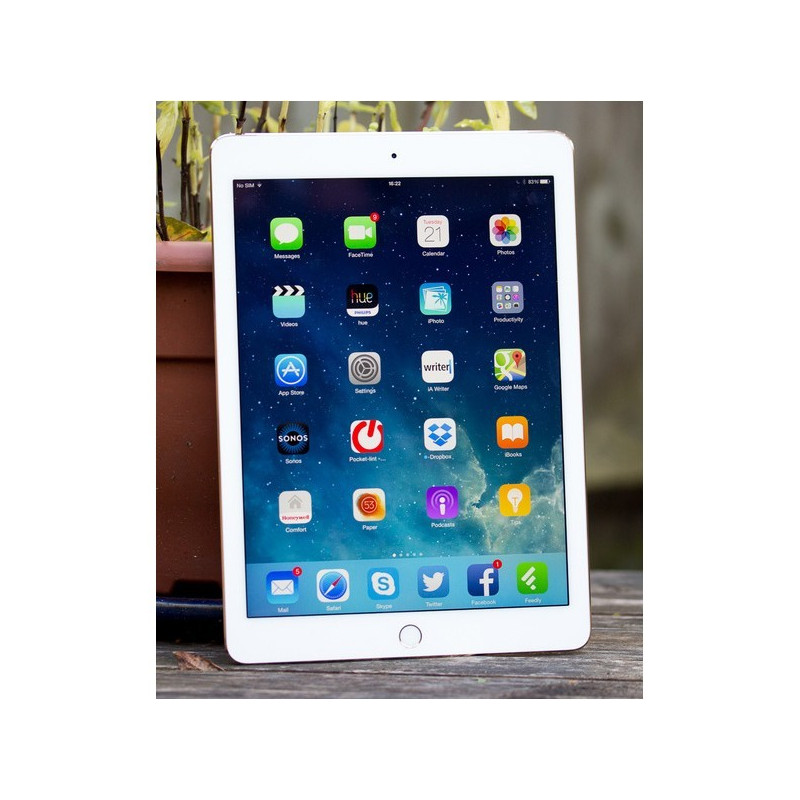 Cheap tablet - iPad Air 2 64GB 4G silver (beg) (horisontella ljusa ränder över skärm)