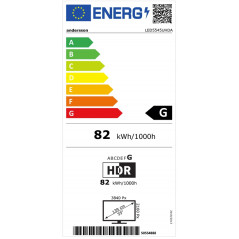 Cheap TVs - Andersson 55-tums UHD 4K Smart-TV med Wi-Fi och Chromecast (fyndvara)