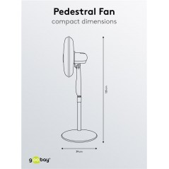 Fans for the hot evenings! - Goobay Golvfläkt 40cm oscillerande med fjärrkontroll och timer