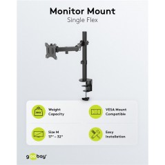 VESA mount for monitor - Goobay skrivbordsfäste VESA för datorskärm 17-32"