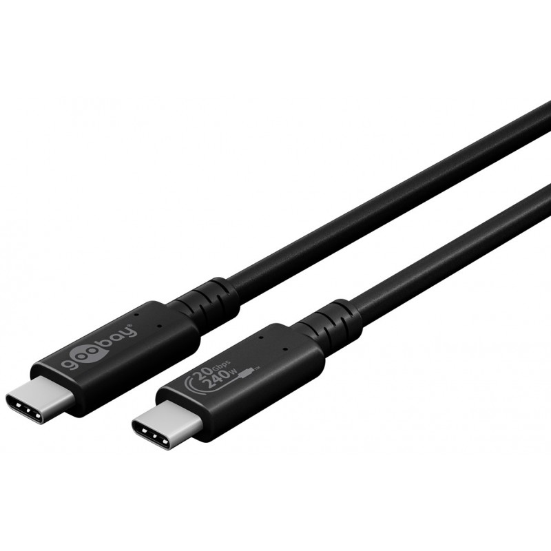 USB-C cable - USB-C till USB-C kabel USB4 Gen 2x2 240W 20 Gbps 2m