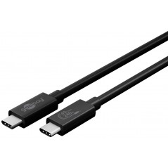 USB-C till USB-C kabel USB4 Gen 3x2 240W 40 Gbps 0,7m