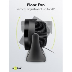 Fans for the hot evenings! - Goobay golvfläkt 23cm med justerbar lutning