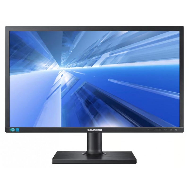 Used computer monitors - Samsung 24" S24C650BW LED-skärm med ergonomisk fot (beg)