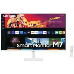 Samsung 32" 4K-upplöst VA-skärm S32BM701 med 65W USB-C-hubb, fjärr & högtalare