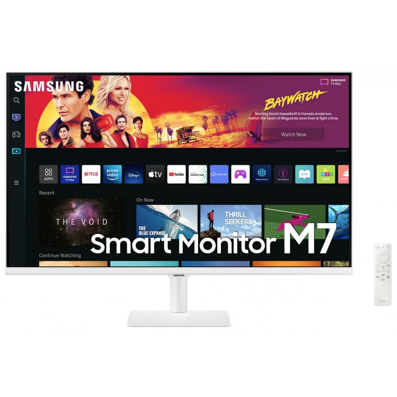 Computer monitor 25" or larger - Samsung 32" 4K-upplöst VA-skärm S32BM701 med 65W USB-C-hubb, fjärr & högtalare