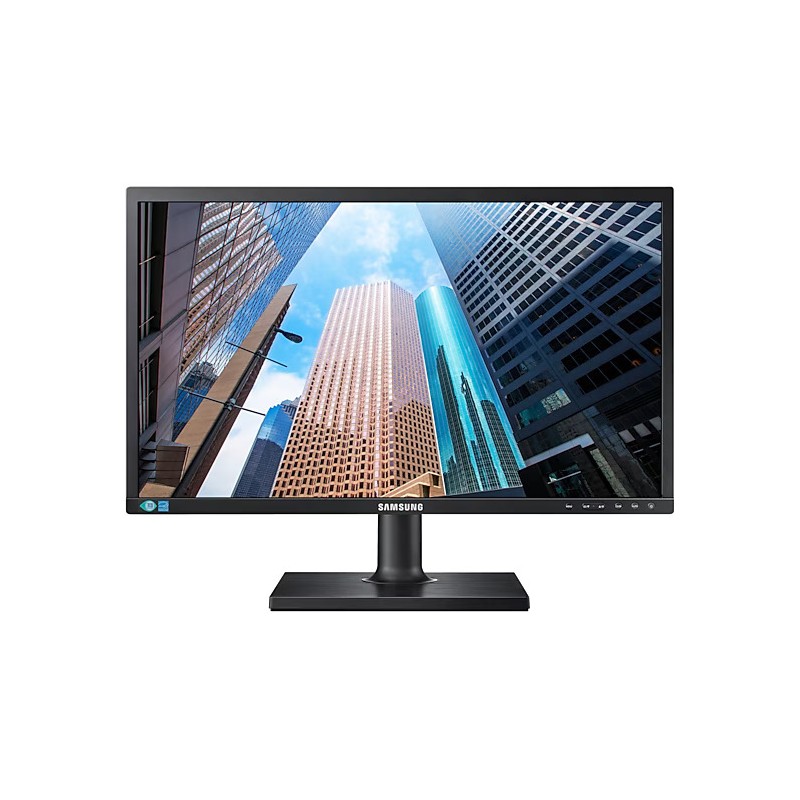 Used computer monitors - Samsung 24" S24E450F LED-skärm med ergonomisk fot (beg)