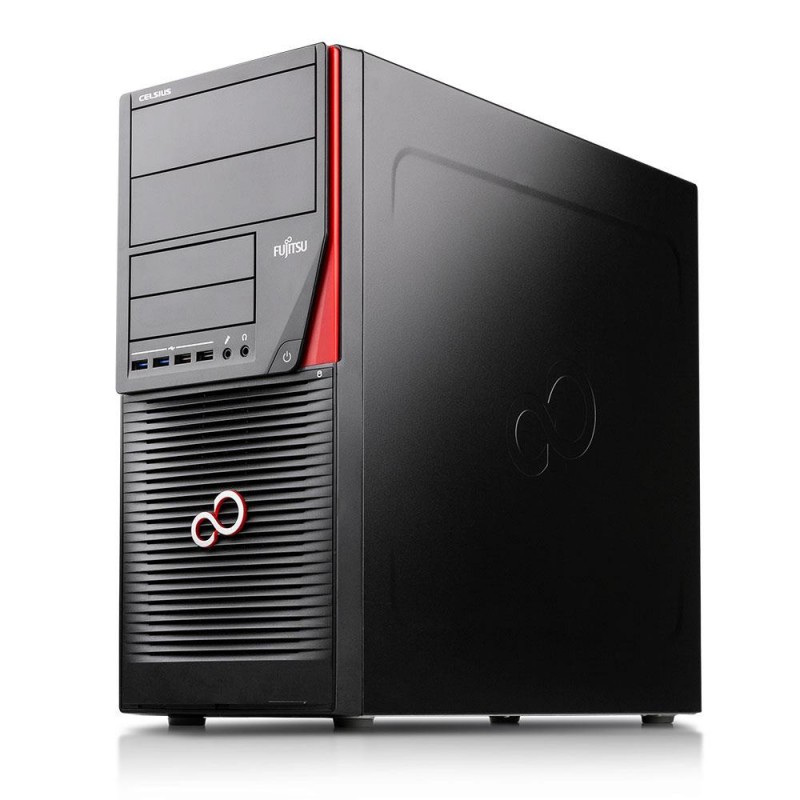 Used gaming computers - CHASSI Fujitsu Celsius W550 Datorchassi med DVD-RW (begagnad)