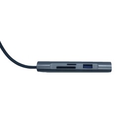 USB-C docking station - USB-C dockningsstation 7-i-1 USB-C PD 75W, HDMI, 3xUSB 3.0, SD/TF-kort