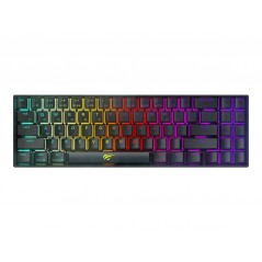 Havit KB496L kompakt trådlöst mekaniskt RGB gaming-tangentbord