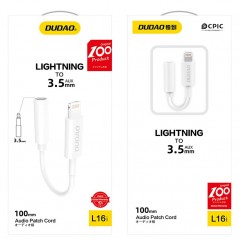 Dudao Lightning till 3.5mm ljud-adapter