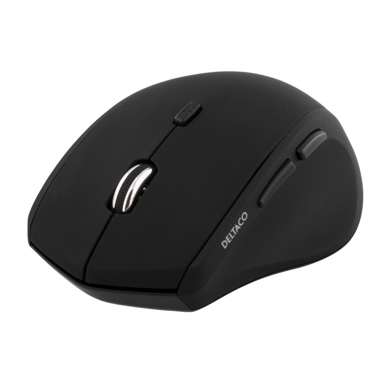 Wireless mouse - Deltaco trådlös mus 6 knappar med scroll, 1600 DPI