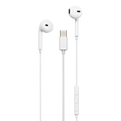 Streetz semi-in-ear hörlurar & headset med USB-C