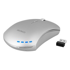 Wireless mouse - Deltaco MS-800 uppladdningsbar trådlös mus med tysta knappar