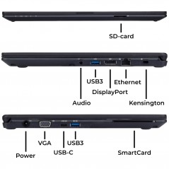 Used laptop 14" - Fujitsu Lifebook U748 14" Full HD i5 8GB 256GB SSD Windows 11 Pro (beg - gul nyans i hörn)