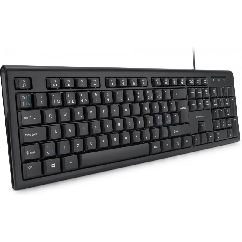 Wired Keyboards - Andersson KDW 1.0 USB-tangentbord