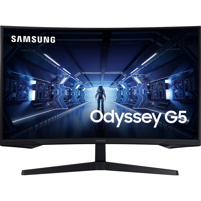 Computer monitor 25" or larger - Samsung Odyssey G5 välvd 27" 144 Hz gamingskärm