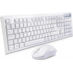 Anderson Silent trådlöst tangentbord och mus i vitt