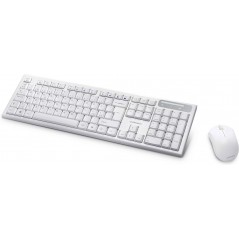 Anderson Silent trådlöst tangentbord och mus i vitt