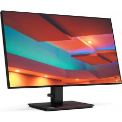 Lenovo P27H-20 27" 2K-upplöst IPS-skärm med USB-C och USB-hubb (beg)