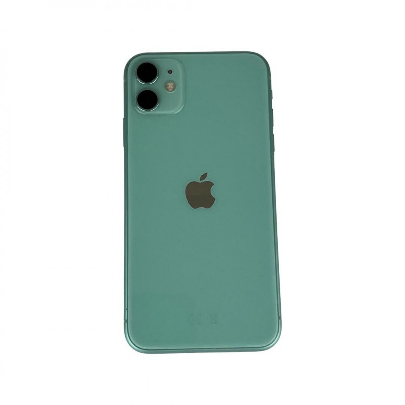 Used iPhone - iPhone 11 128GB Green med 1 års garanti (beg) (spricka i glaset baksida)