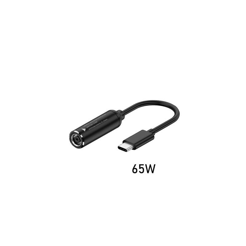 USB-C Chargers - Konverteringskabel från HP/Dell rund kontakt till USB-C (65W)