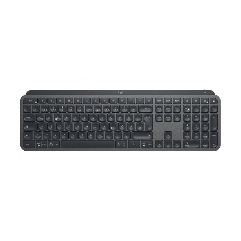 Wireless Keyboards - Logitech MX Keys S trådløst tastatur med baggrundsbelysning til pc/mac med Unifying og Bluetooth