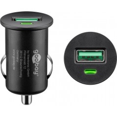 Chargers and Cables - Snabbladdande QC3.0 18W billaddare med USB