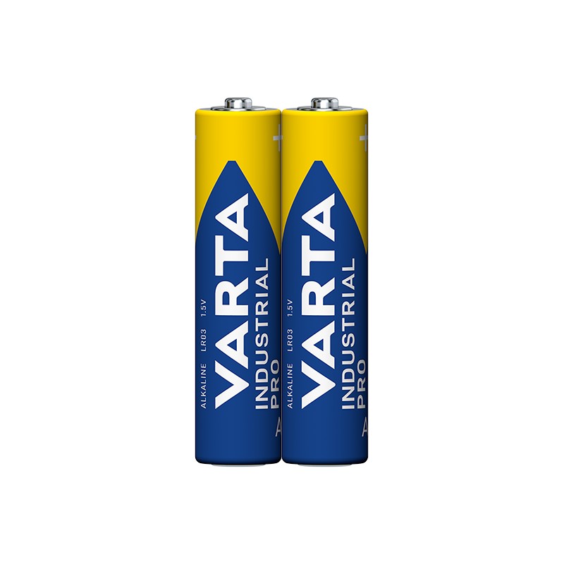 Battery - Varta Industrial Pro, Alkaliskt Batteri 2-pack AAA-batterier LR03