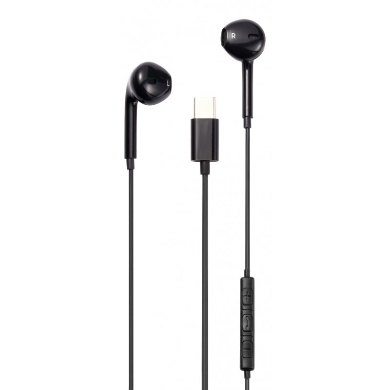 In-ear - Streetz semi-in-ear hörlurar & headset med USB-C