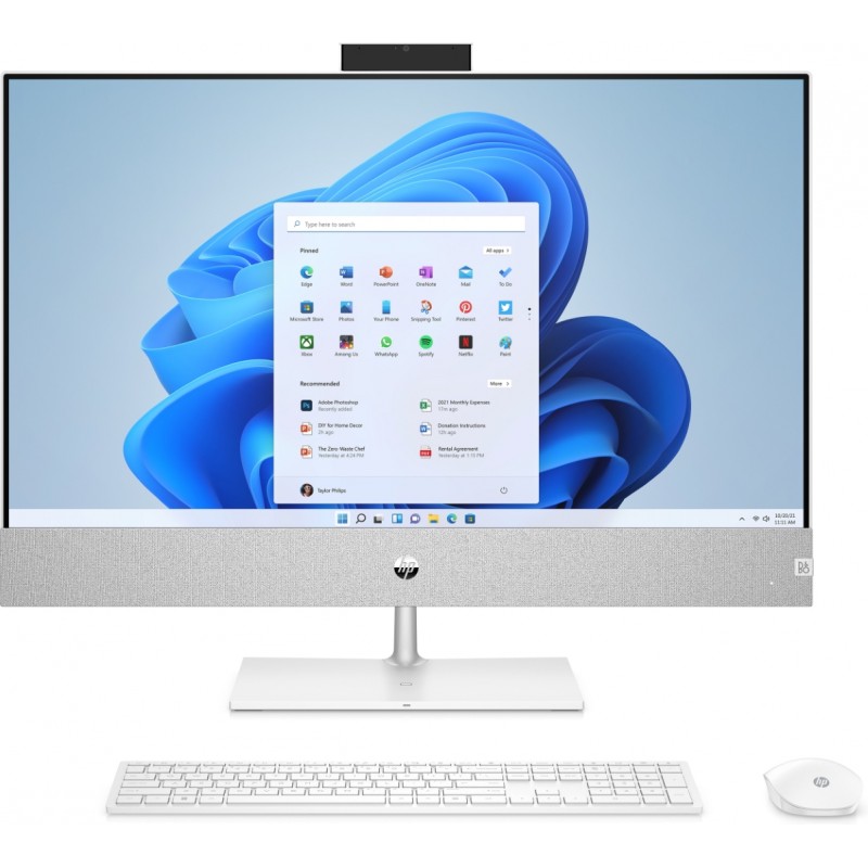 All-in-one computer - HP All-in-One 27-ca0035no 27" Full HD Touch Ryzen 7 16GB 1TB SSD Win 11
