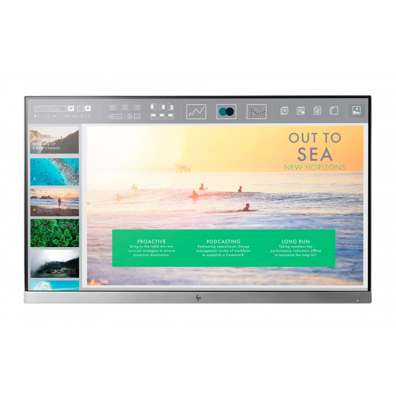 Used computer monitors - HP EliteDisplay E233 23" LED-skärm med IPS-panel (beg utan fot - kan köpas separat)