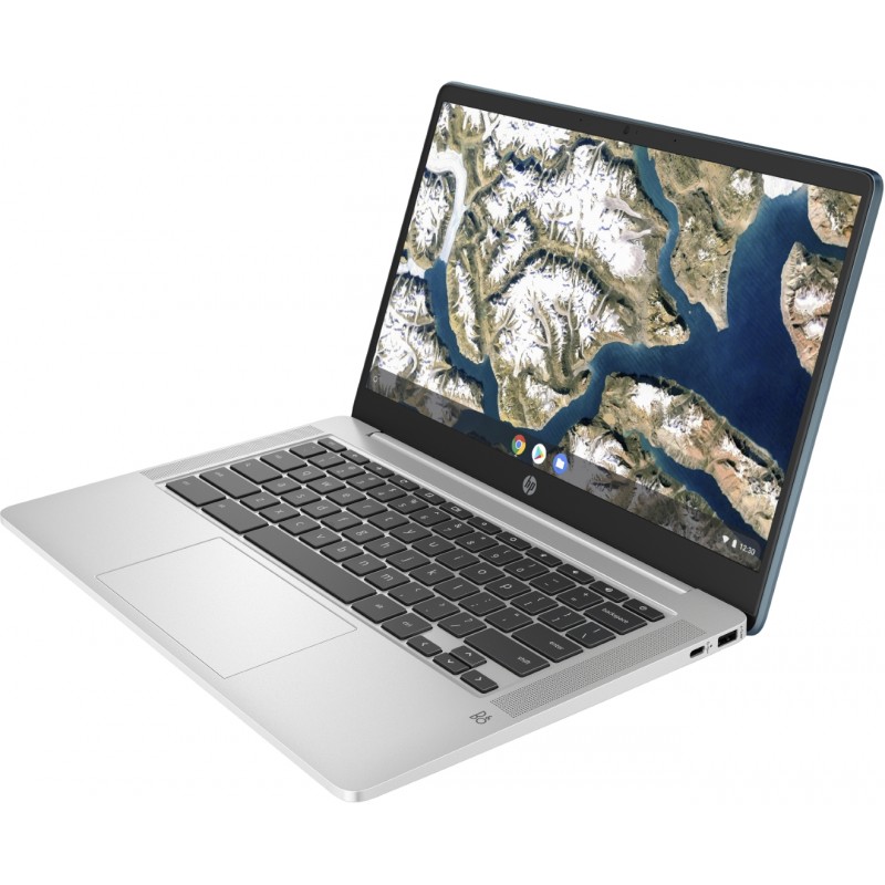 Laptop with 14 and 15.6 inch screen - HP Chromebook 14a-na1014no 14" Full HD Intel 8GB 128GB SSD ChromeOS Turkosblå demo