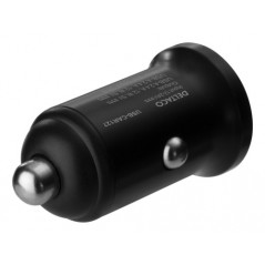 12/24 V USB-billaddare med dubbla USB-A portar, 24 W svart