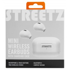 In-ear - Streetz TWS-114 True Wireless in-ear headset, vit