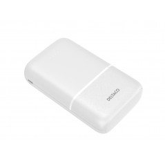 Portable Batteries - Power bank 10 000 mAh, 2x USB-A, 1x USB-C, vit