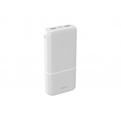 Portable Batteries - Powerbank 20 000 mAh, 2x USB-A, 1x USB-C, vit